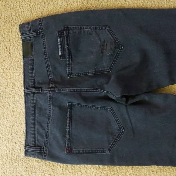 BDG Black Denim Distressed Scrunch Ankle Jeans Size 27 - Picture 8 of 11